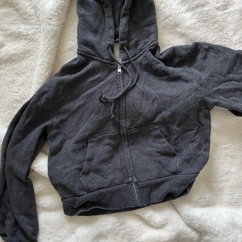 Bundle of Brandy Melville Crystal Hoodies (dark grey and white)